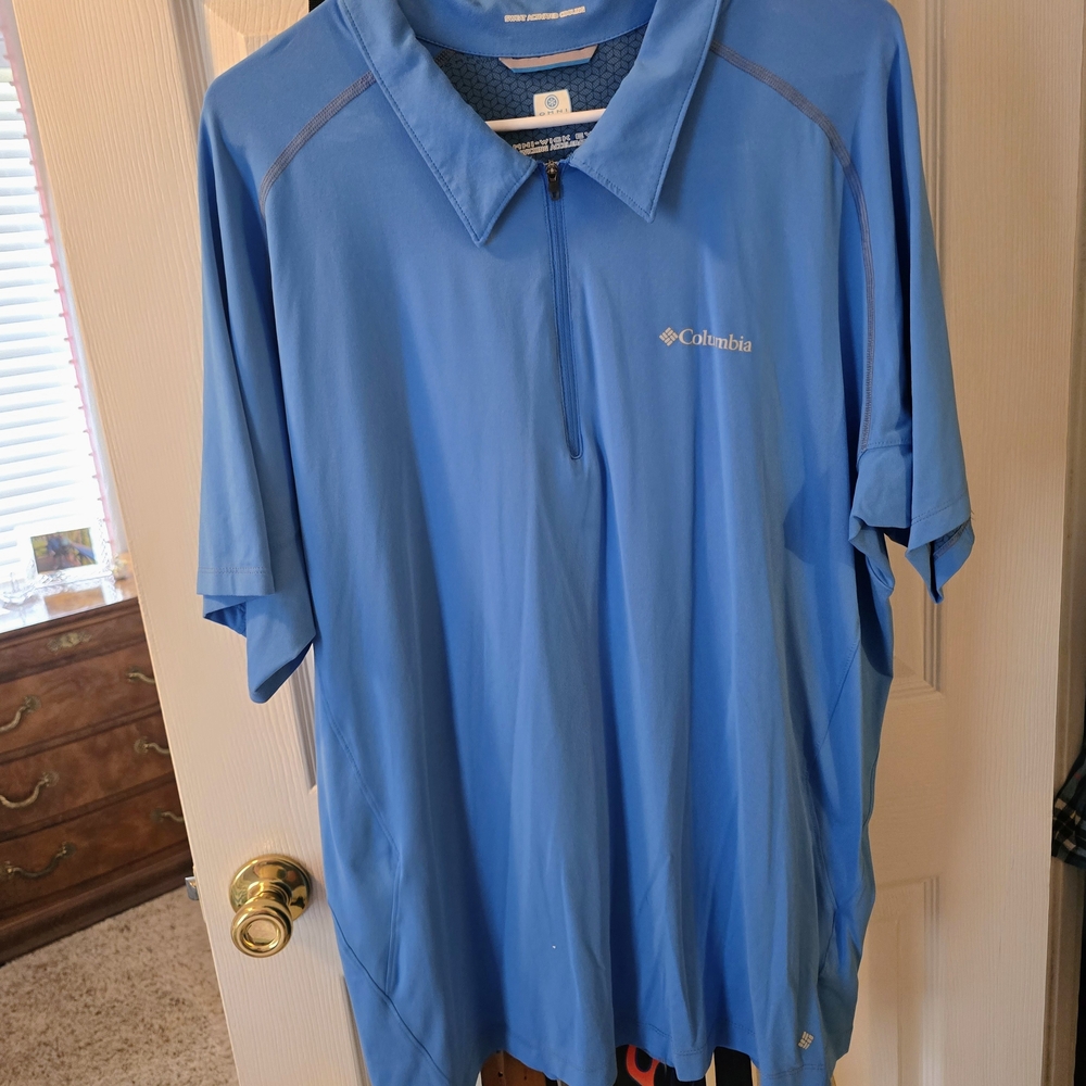 Columbia Men's Blue Polo Shirt